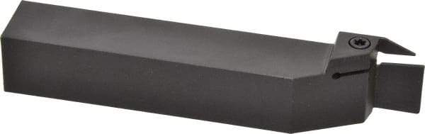 Kennametal - External Thread, 0.67" Max Depth of Cut, 0.079" Min Groove Width, 6" OAL, Right Hand Indexable Grooving Cutoff Toolholder - 1" Shank Height x 1" Shank Width, A4..02.. Insert Style, A4SM Toolholder Style, Series A4 - Americas Industrial Supply