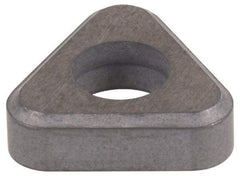 Made in USA - 1/2" Inscribed Circle, Triangle Shim for Indexables - Carbide, 3/16" Thick, ITSN Shim Style, Negative Rake - Americas Industrial Supply