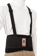Ergodyne - Size 3XL, Hook & Loop, Spandex Belt with Adjustable Shoulder Straps - 46 to 52" Waist, 8" Wide, Detachable Strap, Black - Americas Industrial Supply