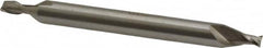 Interstate - 7/64", 5/32" LOC, 3/16" Shank Diam, 2" OAL, 2 Flute, High Speed Steel Square End Mill - Double End, Uncoated, Spiral Flute, 30° Helix, Centercutting, Right Hand Cut, Right Hand Flute - Americas Industrial Supply