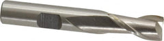 Interstate - 10mm, 13/16" LOC, 3/8" Shank Diam, 2-1/2" OAL, 2 Flute, Cobalt Square End Mill - Single End, Uncoated, Spiral Flute, Centercutting, Right Hand Cut, Right Hand Flute - Americas Industrial Supply