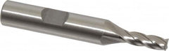 Interstate - 5mm, 9/16" LOC, 3/8" Shank Diam, 2-7/16" OAL, 4 Flute, Cobalt Square End Mill - Single End, Uncoated, Spiral Flute, 30° Helix, Centercutting, Right Hand Cut, Right Hand Flute - Americas Industrial Supply
