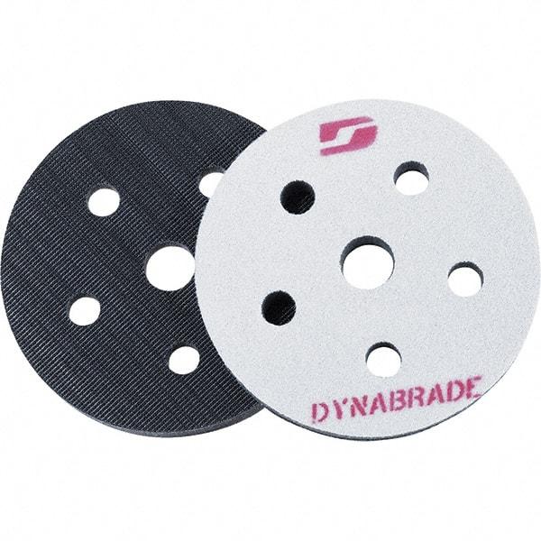 Dynabrade - 5" Diam, Round, Hook & Loop Face, Interface Backing Pad - Random Orbital Sander Compatible, Hook & Loop Back, Vacuum Pad - Americas Industrial Supply