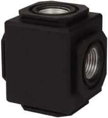 Norgren - Aluminum FRL Manifolding Block - Use with Compact Compressed Air Filters - Americas Industrial Supply