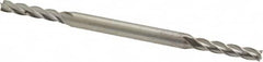 Interstate - 9/64", 3/4" LOC, 3/16" Shank Diam, 3-1/8" OAL, 4 Flute, High Speed Steel Square End Mill - Double End, Uncoated, Spiral Flute, Centercutting, Right Hand Cut, Right Hand Flute - Americas Industrial Supply