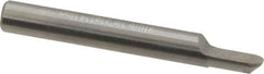 Accupro - 1/4" Shank Diam, 2" OAL, 1/4" Cut Diam, Ball Engraving Cutter - 3/8" LOC, 1 Flute, Right Hand Cut, Micrograin Solid Carbide, Uncoated - Americas Industrial Supply