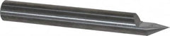 Accupro - 60° Incl Angle, 3/16" Shank Diam, 1-1/2" OAL, 3/16" Cut Diam, Conical Engraving Cutter - 1/4" LOC, 1 Flute, Right Hand Cut, Micrograin Solid Carbide, Uncoated - Americas Industrial Supply