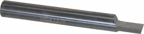 Accupro - 3/16" Shank Diam, 1-1/2" OAL, 3/16" Cut Diam, Square Engraving Cutter - 1/4" LOC, 0.188" Tip Diam, 1 Flute, Right Hand Cut, Micrograin Solid Carbide, Uncoated - Americas Industrial Supply