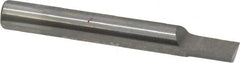 Accupro - 1/4" Shank Diam, 2" OAL, 1/4" Cut Diam, Square Engraving Cutter - 3/8" LOC, 1/4" Tip Diam, 1 Flute, Right Hand Cut, Micrograin Solid Carbide, Uncoated - Americas Industrial Supply