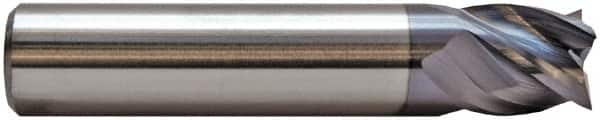 M.A. Ford - 9/16", 1-1/8" LOC, 9/16" Shank Diam, 3-1/2" OAL, 4 Flute, Solid Carbide Square End Mill - Single End, ALtima Finish, 35/38° Helix, Centercutting, Right Hand Cut, Right Hand Flute, Series 177 - Americas Industrial Supply