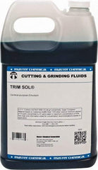 Master Fluid Solutions - Trim SOL, 1 Gal Bottle Cutting & Grinding Fluid - Water Soluble, For Grinding, Turning - Americas Industrial Supply