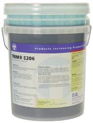 Master Fluid Solutions - Trim E206, 1 Gal & 5 Gal Bottle/Pail Cutting & Cleaning Fluid - Water Soluble - Americas Industrial Supply