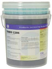 Master Fluid Solutions - Trim E206, 1 Gal & 5 Gal Bottle/Pail Cutting & Cleaning Fluid - Water Soluble - Americas Industrial Supply