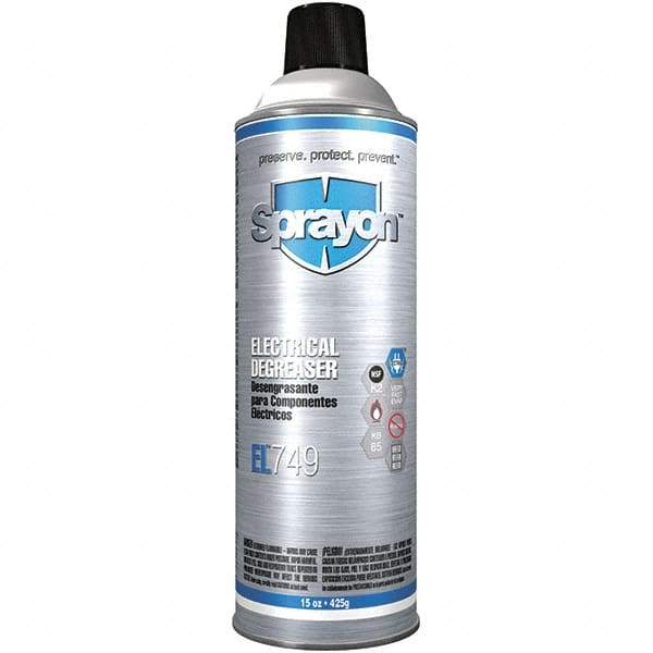 Sprayon - 15 oz Aerosol Cleaner/Degreaser - Aerosol, Alkaline, Unscented - Americas Industrial Supply