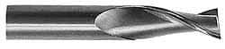 SGS - 7/8", 1-1/2" LOC, 7/8" Shank Diam, 4" OAL, 2 Flute, Solid Carbide Square End Mill - Single End, TiN Finish, Spiral Flute, 30° Helix, Centercutting, Right Hand Cut, Right Hand Flute, Series 3 - Americas Industrial Supply