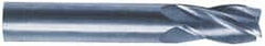 SGS - 11/16", 1-3/8" LOC, 3/4" Shank Diam, 4" OAL, 4 Flute, Solid Carbide Square End Mill - Americas Industrial Supply