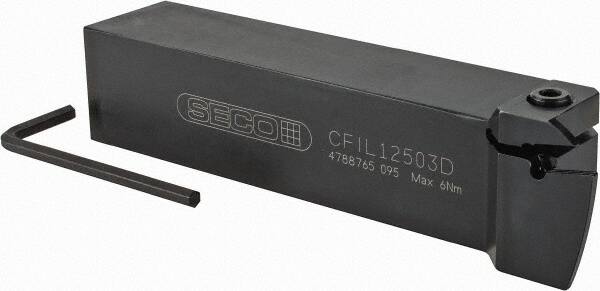 Seco - CFI, Left Hand Cut, 1-1/4" Shank Height x 1-1/4" Shank Width, Indexable Turning Toolholder - 6" OAL, LC..16.. Insert Compatibility, Series Multi-Directional Turning (MDT) - Americas Industrial Supply