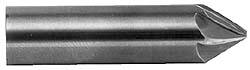 Made in USA - 1/2" Shank Diam, 9 Flute 60° Solid Carbide Countersink - Americas Industrial Supply