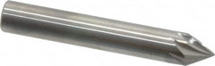 Made in USA - 5/16" Shank Diam, 7 Flute 60° Solid Carbide Countersink - Americas Industrial Supply