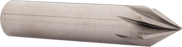 Made in USA - 7/16" Shank Diam, 7 Flute 60° Solid Carbide Countersink - Americas Industrial Supply