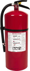Kidde - 18 Lb, 6-A:80-B:C Rated, Dry Chemical Fire Extinguisher - 7" Diam x 21.6" High, 195 psi, 20' Discharge in 22 sec, Rechargeable, Steel Cylinder - Americas Industrial Supply