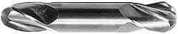 Hertel - 1" Diam, 1-7/8" LOC, 4 Flute High Speed Steel Ball End Mill - Uncoated, Double End, 6-3/8" OAL, 1" Shank Diam - Americas Industrial Supply