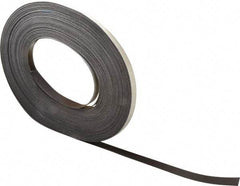 Mag-Mate - 100' Long x 1/2" Wide x 1/32" Thick Flexible Magnetic Strip - 4 Lb Max Pull Force, 2 Linear Ft/Lb Magnetic Pull Force, Adhesive Back - Americas Industrial Supply