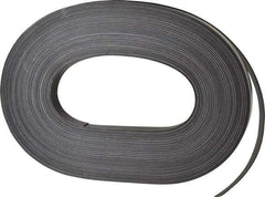 Mag-Mate - 100' Long x 3/4" Wide x 1/32" Thick Flexible Magnetic Strip - 6 Lb Max Pull Force, 3 Linear Ft/Lb Magnetic Pull Force, Adhesive Back - Americas Industrial Supply