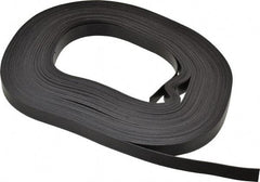 Mag-Mate - 100' Long x 1/2" Wide x 1/32" Thick Flexible Magnetic Strip - 4 Lb Max Pull Force, 2 Linear Ft/Lb Magnetic Pull Force, Plain Back - Americas Industrial Supply