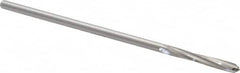 Alvord Polk - 1/8" High Speed Steel 4 Flute Chucking Reamer - Spiral Flute, 0.119" Straight Shank, 7/8" Flute Length, 3-1/2" OAL - Americas Industrial Supply