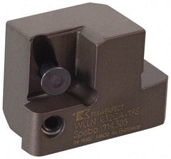 Kennametal - Series Railroad, Right Hand, WLLN Toolholder Compatibility, LNUX Insert Compatibility, Indexable Turning Cartridge - Screw Holding Method, 19mm Max Depth of Cut, 45mm OAL x 22.6mm OAW x 32mm OAH - Americas Industrial Supply