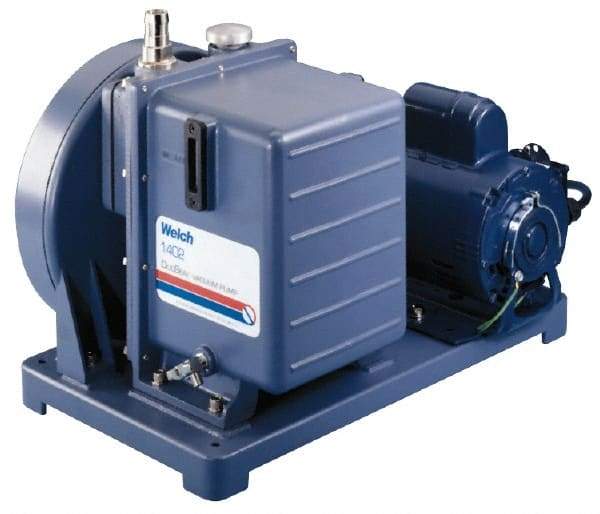 Welch Vacuum - 1 hp Rotary Vane Vaccum Pump - 115 Volts, 10.6 CFM, 20" Long x 14.1" Wide x 15.4" High - Americas Industrial Supply