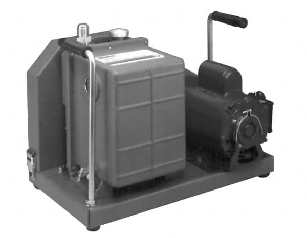 Welch Vacuum - 1 hp Rotary Vane Vaccum Pump - 115/230 Volts, 10.6 CFM, 20" Long x 14.1" Wide x 15.4" High - Americas Industrial Supply