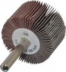 CGW Abrasives - 1-1/2" Diam x 1" Face Width, Fine Aluminum Oxide Coated Mounted Flap Wheel - Americas Industrial Supply