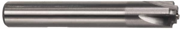 Interstate - 25/32" Radius, 2-1/4" Mill Diam, 4 Flute High Speed Steel Corner Rounding End Mill - Single End, Uncoated, 4-5/16" OAL, 1" Shank Diam - Americas Industrial Supply