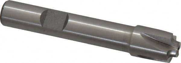 Interstate - 1/16" Radius, 7/16" Mill Diam, 4 Flute High Speed Steel Corner Rounding End Mill - Single End, Uncoated, 2-1/2" OAL, 3/8" Shank Diam - Americas Industrial Supply