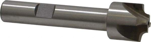 Interstate - 7/64" Radius, 5/8" Mill Diam, 4 Flute High Speed Steel Corner Rounding End Mill - Single End, Uncoated, 2-1/2" OAL, 3/8" Shank Diam - Americas Industrial Supply