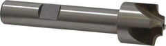 Interstate - 7/64" Radius, 5/8" Mill Diam, 4 Flute High Speed Steel Corner Rounding End Mill - Single End, Uncoated, 2-1/2" OAL, 3/8" Shank Diam - Americas Industrial Supply