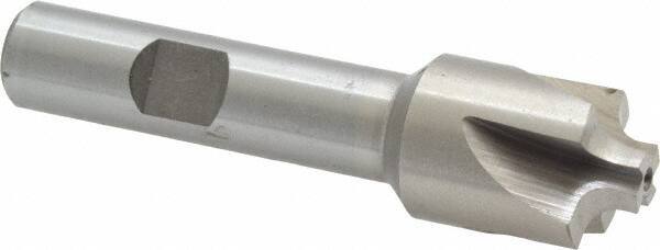 Interstate - 9/64" Radius, 3/4" Mill Diam, 4 Flute High Speed Steel Corner Rounding End Mill - Single End, Uncoated, 3" OAL, 1/2" Shank Diam - Americas Industrial Supply