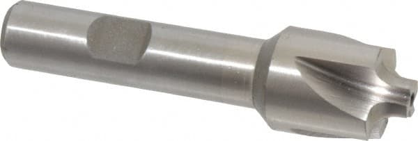 Interstate - 5/32" Radius, 3/4" Mill Diam, 4 Flute High Speed Steel Corner Rounding End Mill - Single End, Uncoated, 3" OAL, 1/2" Shank Diam - Americas Industrial Supply