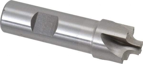 Interstate - 3/16" Radius, 7/8" Mill Diam, 4 Flute High Speed Steel Corner Rounding End Mill - Single End, Uncoated, 3-1/8" OAL, 3/4" Shank Diam - Americas Industrial Supply