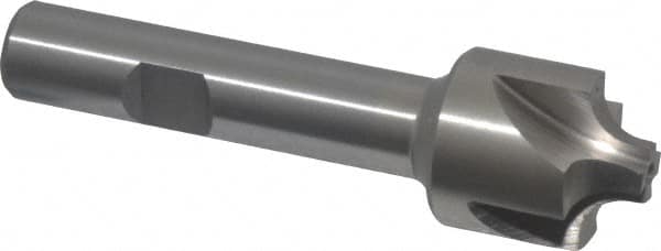 Interstate - 7/32" Radius, 7/8" Mill Diam, 4 Flute High Speed Steel Corner Rounding End Mill - Single End, Uncoated, 3-1/4" OAL, 1/2" Shank Diam - Americas Industrial Supply