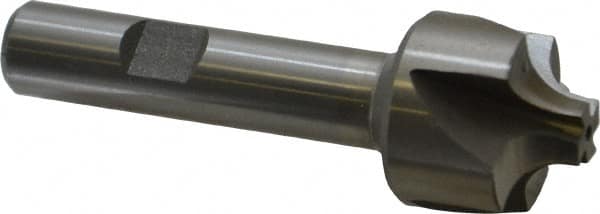 Interstate - 1/4" Radius, 1" Mill Diam, 4 Flute High Speed Steel Corner Rounding End Mill - Single End, Uncoated, 3-1/8" OAL, 1/2" Shank Diam - Americas Industrial Supply