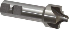 Interstate - 3/8" Radius, 1-1/4" Mill Diam, 4 Flute High Speed Steel Corner Rounding End Mill - Single End, Uncoated, 3-3/4" OAL, 7/8" Shank Diam - Americas Industrial Supply