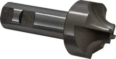 Interstate - 9/16" Radius, 1-5/16" Mill Diam, 4 Flute High Speed Steel Corner Rounding End Mill - Single End, Uncoated, 4-1/4" OAL, 1" Shank Diam - Americas Industrial Supply