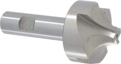 Interstate - 19/32" Radius, 1-15/16" Mill Diam, 4 Flute High Speed Steel Corner Rounding End Mill - Single End, Uncoated, 4" OAL, 3/4" Shank Diam - Americas Industrial Supply