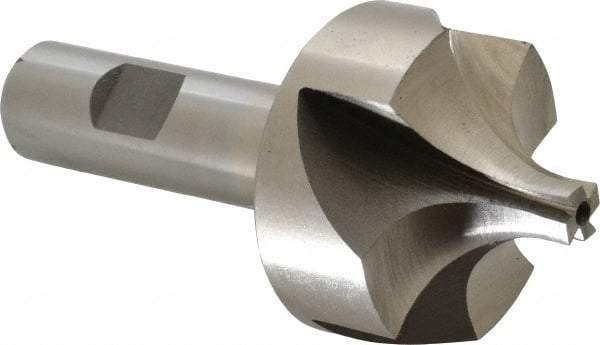 Interstate - 5/8" Radius, 1-15/16" Mill Diam, 4 Flute High Speed Steel Corner Rounding End Mill - Single End, Uncoated, 4" OAL, 3/4" Shank Diam - Americas Industrial Supply