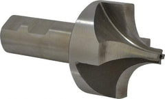 Interstate - 13/16" Radius, 2-1/4" Mill Diam, 4 Flute High Speed Steel Corner Rounding End Mill - Single End, Uncoated, 4-5/16" OAL, 1" Shank Diam - Americas Industrial Supply