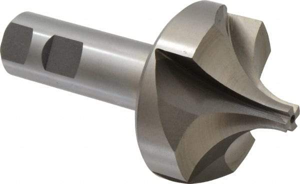 Interstate - 1" Radius, 2-5/8" Mill Diam, 4 Flute High Speed Steel Corner Rounding End Mill - Single End, Uncoated, 4-3/4" OAL, 1" Shank Diam - Americas Industrial Supply