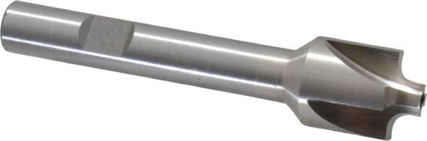 Interstate - 1/8" Radius, 5/8" Mill Diam, 4 Flute High Speed Steel Corner Rounding End Mill - Single End, Uncoated, 3" OAL, 3/8" Shank Diam - Americas Industrial Supply